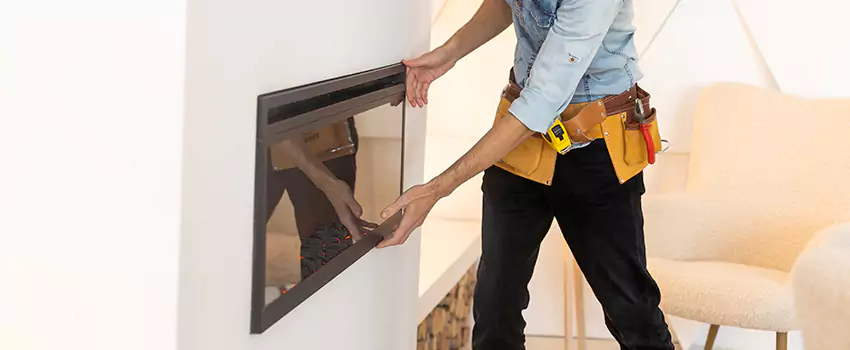 Metal Fireplace Installation in East Highland Park, Virginia