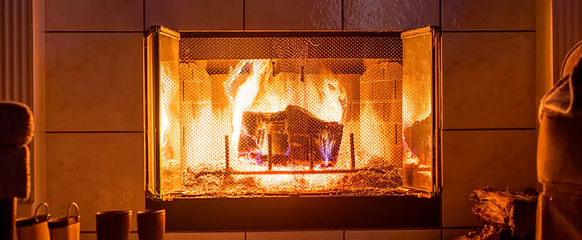 Mendota Hearth Landscape Fireplace Installation in East Highland Park, Virginia